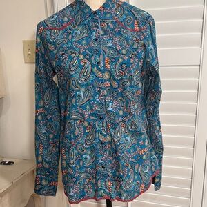 Tin Haul Multicolor Paisley Women’s  Shirt with snaps
